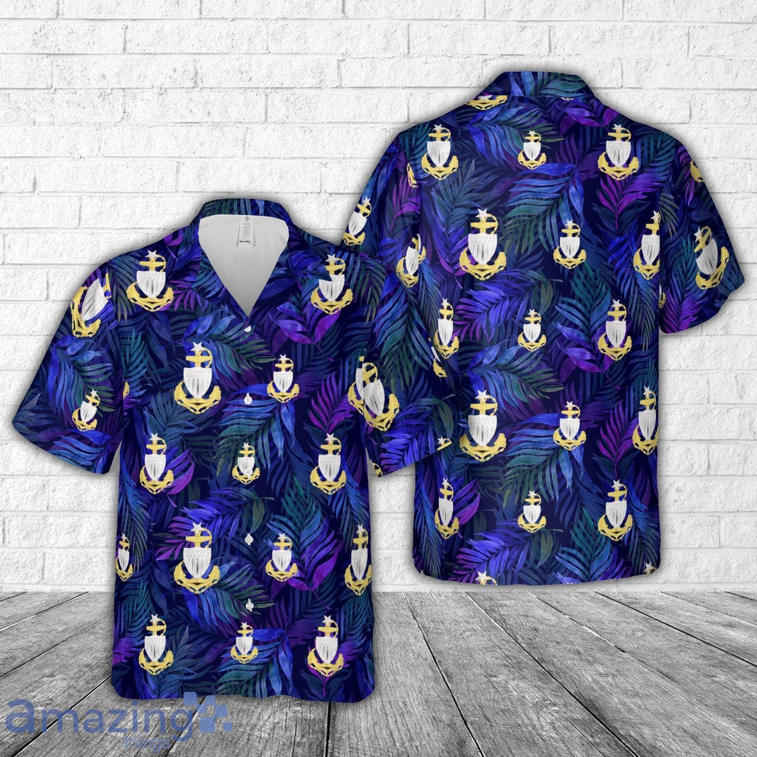 US Coast Guard (USCG) Cap Device Senior Chief E 8 Hawaiian Shirt image US Coast Guard (USCG) Cap Device Senior Chief E-8 Hawaiian Shirt Product Photo 1