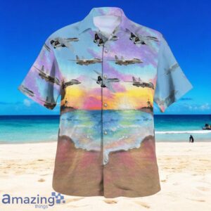 US Navy Historical Aircraft Grumman F-14 Tomcat Hawaiian Shirt Product Photo 2