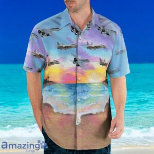 US Navy Historical Aircraft Grumman F-14 Tomcat Hawaiian Shirt Product Photo 3