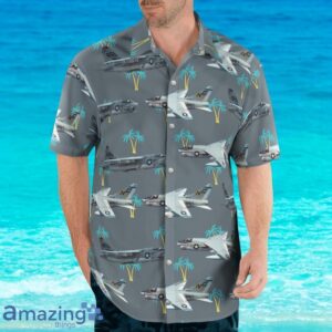 US Navy Historical Aircraft LTV A 7 Corsair II Hawaiian Shirt image US Navy Historical Aircraft LTV A-7 Corsair II Hawaiian Shirt Product Photo 3