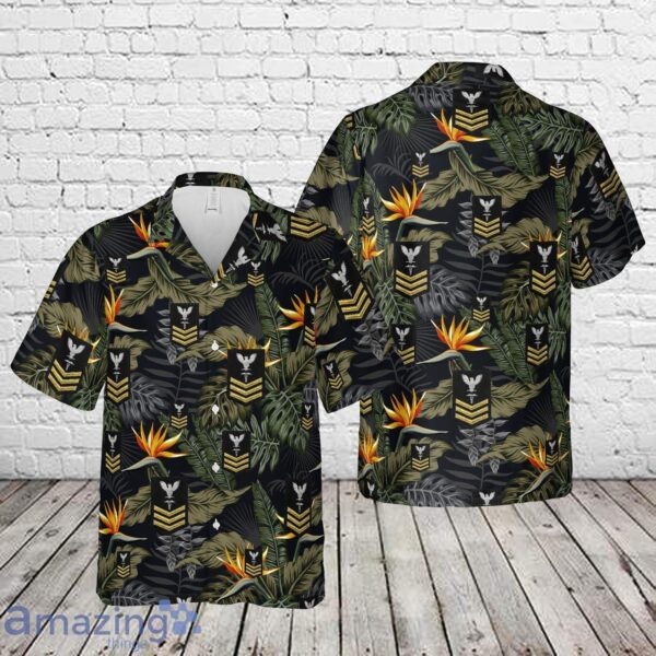 US Navy PO1 E-6 Petty Officer First Class Hospital Corpsman Hawaiian Shirt Product Photo 1