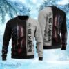 USA Flag Warrior Helmet U.S Marine Corps Christmas Ugly Sweater 3D