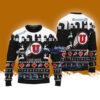 Utah Red Rocks NCAA custom name Knitting Pattern Ugly Sweater Chistmas