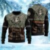 Veteran Armour US Marine Marpat Woodland Christmas Ugly Sweater 3D