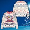 Veteran Eagle 2nd Amendment American Flag White Christmas Ugly Sweater
