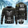 Veteran United States Army Black White Veteran Christmas Ugly Sweater