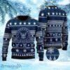 Veteran United States Navy Stars Christmas Pattern Blue Christmas Ugly Sweater