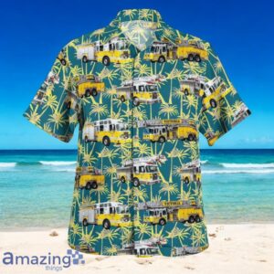 Victoria Fire Department VFD, British Columbia, Canada Fleet Hawaiian Shirt Product Photo 2