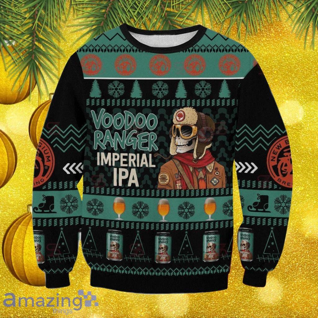 Voodoo Ranger Imperial Ipa Skull Christmas Ugly Sweater Christmas Gift For Men And Women image Voodoo Ranger Imperial Ipa Skull Christmas Ugly Sweater Christmas Gift For Men And Women Product Photo 1