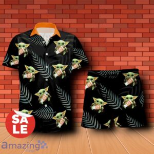 Whataburger Baby Yoda Hug Hawaiian Shirt & Short Product Photo 1