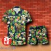 Whataburger Baby Yoda Tropical Flowery Hawaiian Shirt & Short