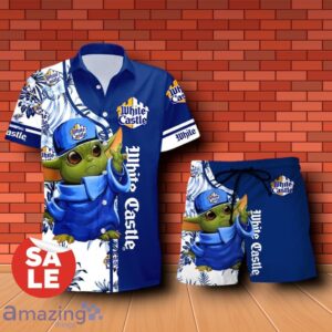 White Castle Baby Yoda Hawaiian Shirt & Short Product Photo 1