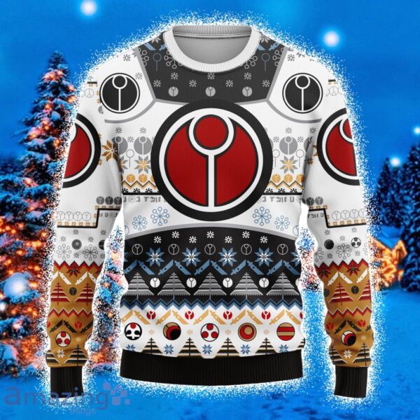 White Warhammer 40k Ugly Christmas Sweater 3D Gift For Men And Women Xmas Gift Product Photo 1