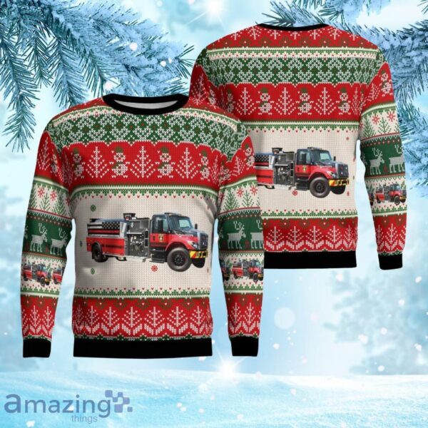 Whitehall, Michigan, White Lake Fire Authority Christmas Ugly Sweater 3D Gift For Men And Women Product Photo 1