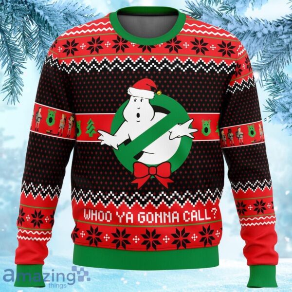 Who You Gonna Call Ghostbusters Christmas Sweater Product Photo 1