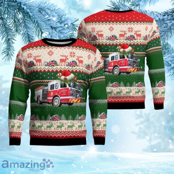 Widewater Volunteer Fire & Rescue, Stafford, Virginia Christmas Ugly Sweater 3D Gift For Men And Women Product Photo 1