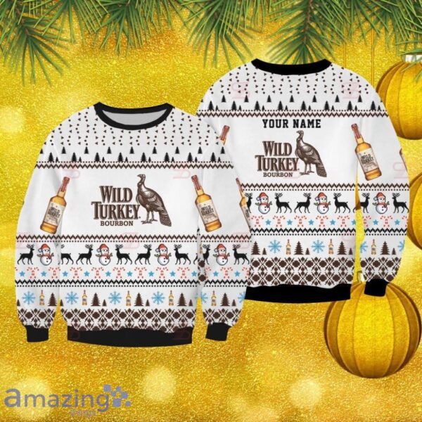 Wild Turkey Custom Christmas Ugly Sweater Christmas Gift For Men And Women Product Photo 1