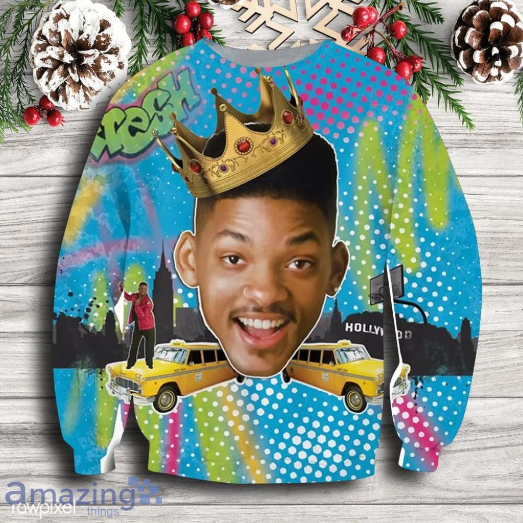 Will Smith Christmas Ugly Sweater V1 Gift For Men And Women image Will Smith Christmas Ugly Sweater V1 Gift For Men And Women Product Photo 1