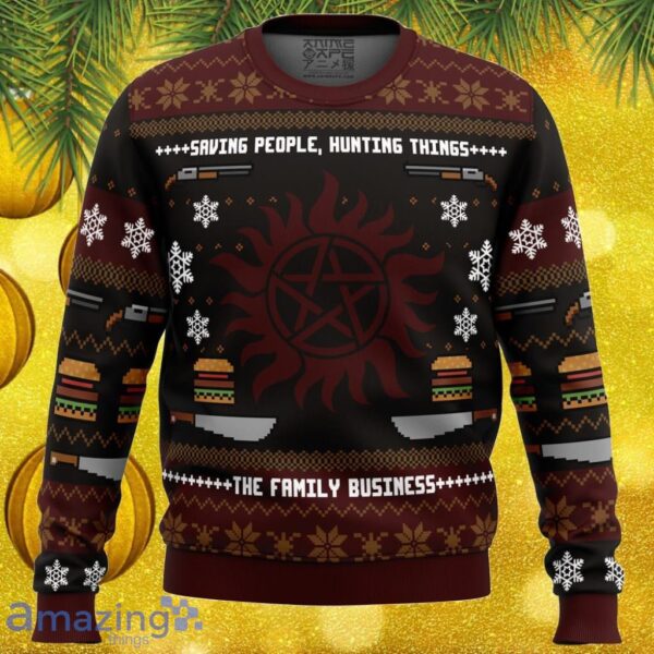 Winchester Christmas Supernatural Ugly Christmas Sweater Gift For Men And Women Product Photo 1