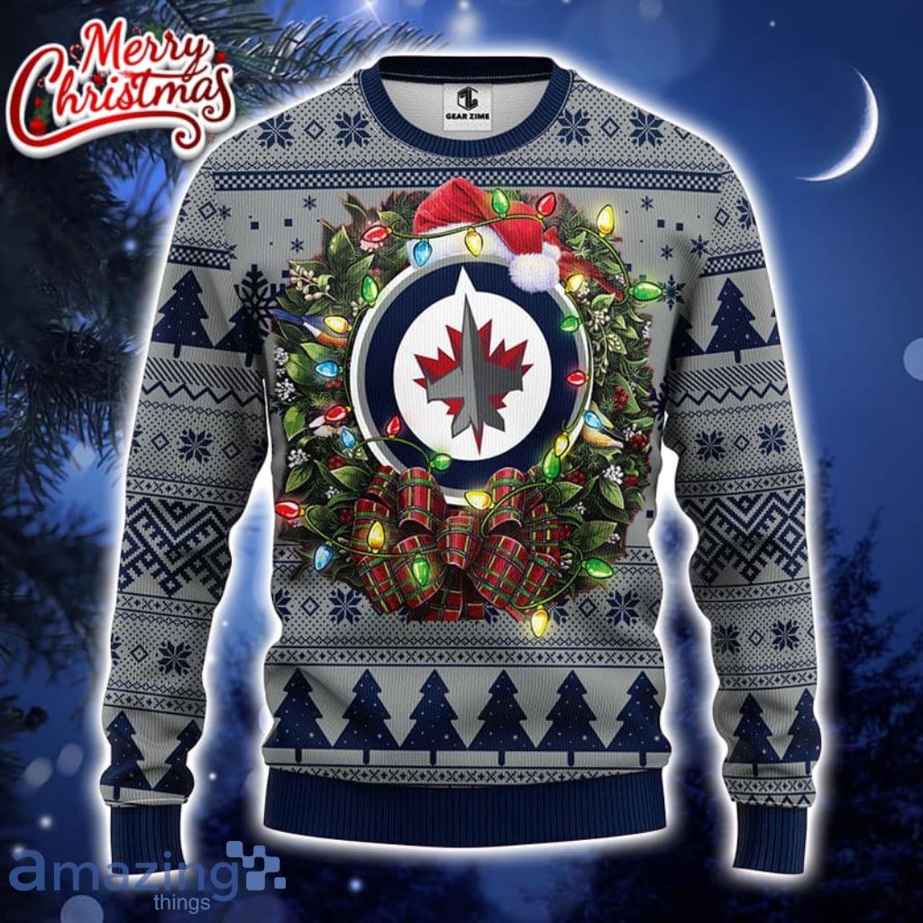 Winnipeg Jets Tree Ball Christmas Ugly Sweater image Winnipeg Jets Tree Ball Christmas Ugly Sweater Product Photo 1