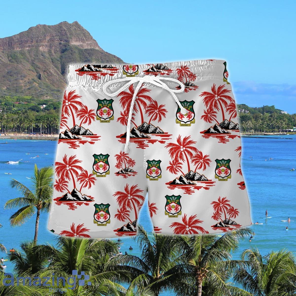Wrexham A.F.C. Combo Hawaiian Shirt And amp; Short Best Gift For Men And Women image Wrexham A.F.C. Combo Hawaiian Shirt And amp; Short Best Gift For Men And Women Product Photo 2