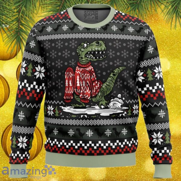 Wrong Size Dinosaurs Ugly Christmas Sweater Gift For Men And Women Product Photo 1