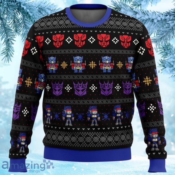 Xmas In Disguise Transformers Ugly Christmas Sweater Product Photo 1