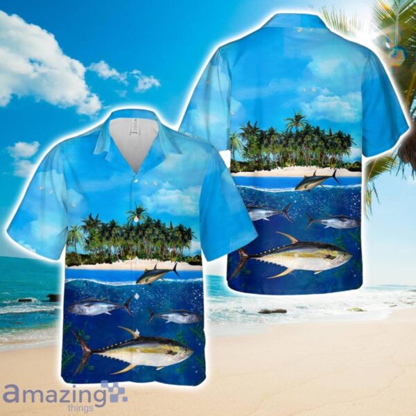 Yellowfin Tuna Hawaiian Shirt Summer Holiday Gift Product Photo 1
