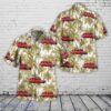 1957 Chevrolet Bel Air Ambulance 3D Printed Hawaiian Shirt