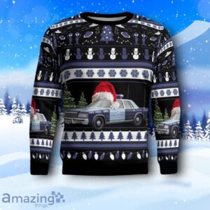 1980 Dodge St.Regis Massachusetts State Police AOP Christmas Sweater Product Photo 2