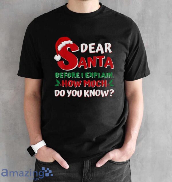 2024 Funny Christmas Shirts Kids Adults Santa I Can Explain T Shirt - Black Unisex T-Shirt