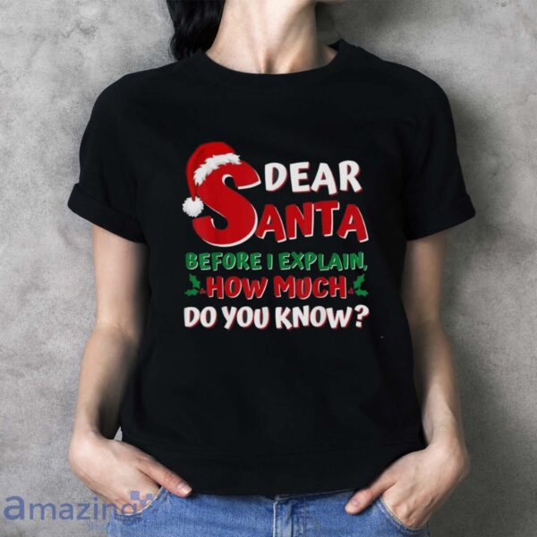 2024 Funny Christmas Shirts Kids Adults Santa I Can Explain T Shirt - Ladies T-Shirt