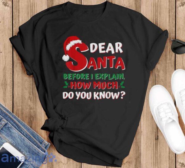 2024 Funny Christmas Shirts Kids Adults Santa I Can Explain T Shirt - Black T-Shirt