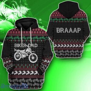3D Biker Dad Braaap Ugly Christmas Sweater Impressive Gift Tshirt Hoodie Apparel image 3D Biker Dad Braaap Ugly Christmas Sweater Impressive Gift Tshirt Hoodie Apparel Product Photo 2