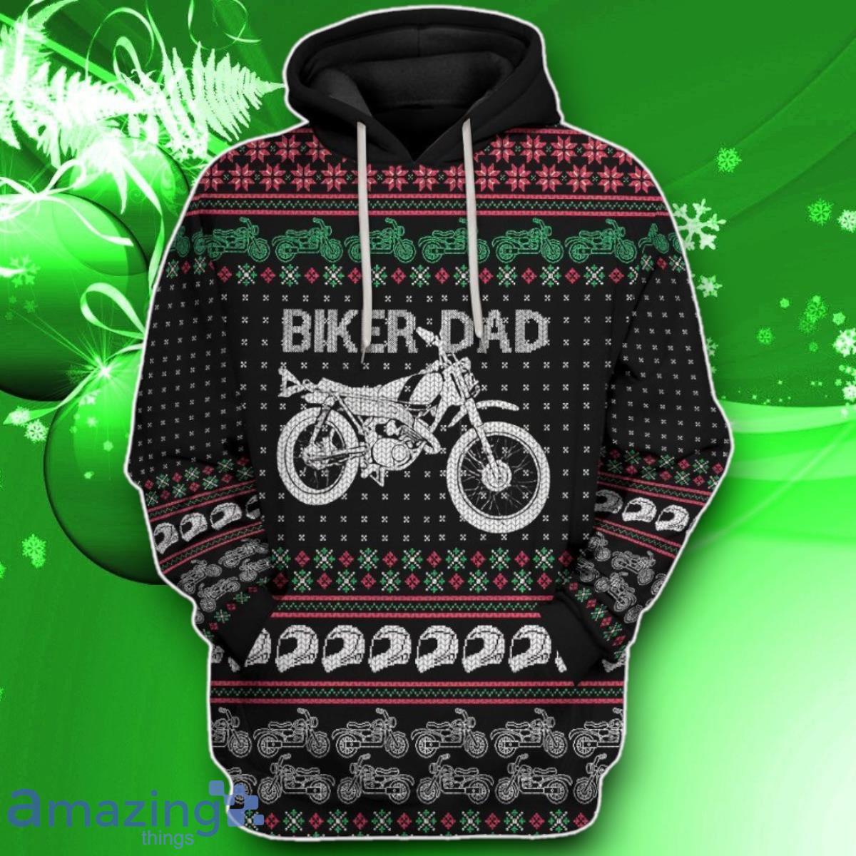 3D Biker Dad Braaap Ugly Christmas Sweater Impressive Gift Tshirt Hoodie Apparel image 3D Biker Dad Braaap Ugly Christmas Sweater Impressive Gift Tshirt Hoodie Apparel Product Photo 1