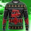 3D Firefighter Truck Ugly Christmas Sweater Impressive Gift Custom Sweatshirt Apparel