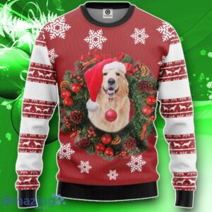 3D Golden Retriever Dog Custom Ugly Christmas Sweater Impressive Gift Product Photo 1