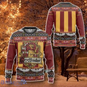 3D Gryffindor Ugly Christmas Custom Ugly Sweater Special Gift image 3D Gryffindor Ugly Christmas Custom Ugly Sweater Special Gift Product Photo 2