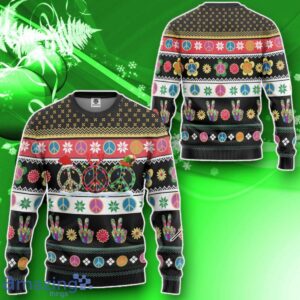 3D Hippie Merry Christmas Custom Ugly Sweater Impressive Gift Product Photo 2