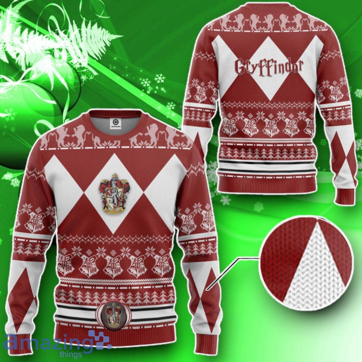3D H.P Gryffindor House Custom Ugly Christmas Sweater Impressive Gift image 3D H.P Gryffindor House Custom Ugly Christmas Sweater Impressive Gift Product Photo 2