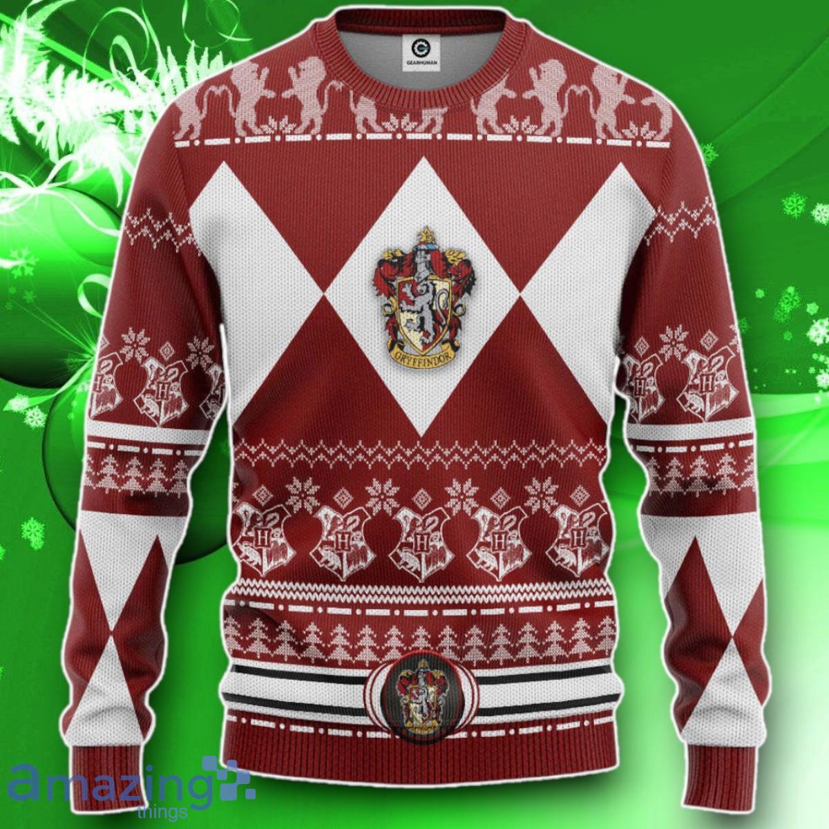 3D H.P Gryffindor House Custom Ugly Christmas Sweater Impressive Gift image 3D H.P Gryffindor House Custom Ugly Christmas Sweater Impressive Gift Product Photo 1