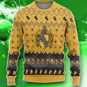 3D H.P Hufflepuff Holiday Ugly Christmas Custom Ugly Sweater Impressive Gift Product Photo 1