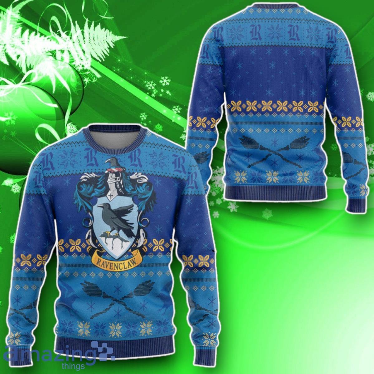 3D H.P Ravenclaw Ugly Christmas Custom Ugly Sweater Impressive Gift image 3D H.P Ravenclaw Ugly Christmas Custom Ugly Sweater Impressive Gift Product Photo 2