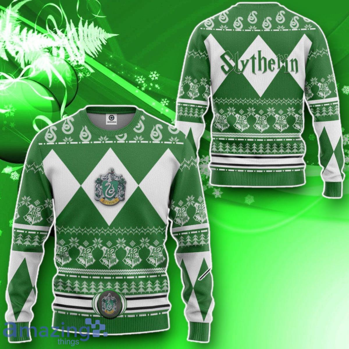 3D H.P Slytherin House Custom Ugly Christmas Sweater Impressive Gift image 3D H.P Slytherin House Custom Ugly Christmas Sweater Impressive Gift Product Photo 2