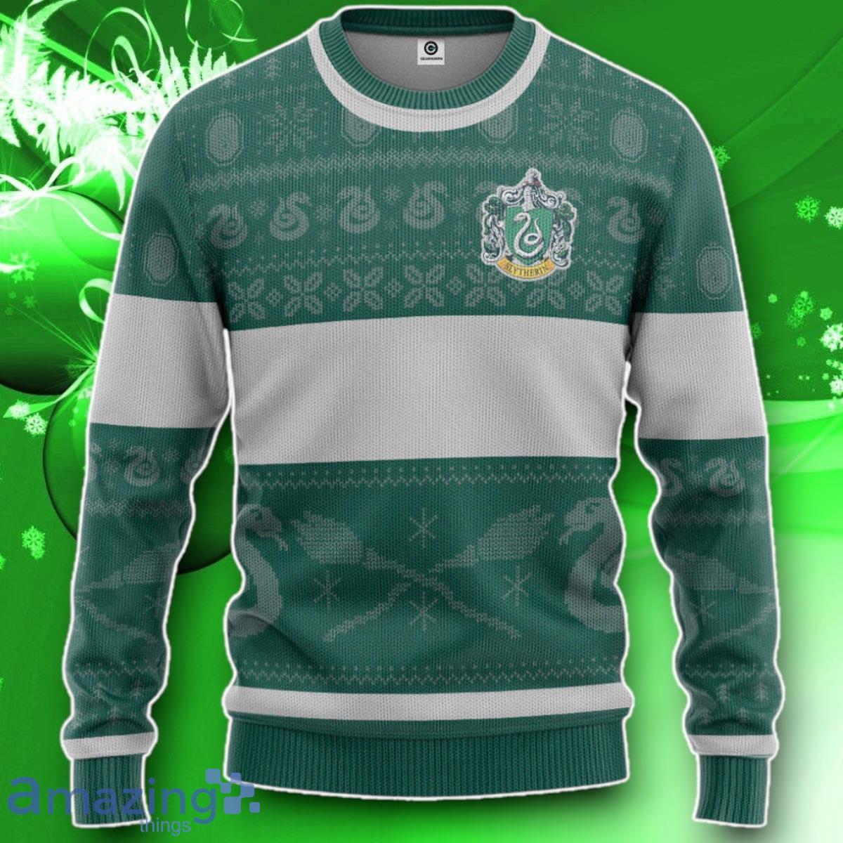 3D H.P Slytherin Ugly Christmas Edition Custom Ugly Sweater Impressive Gift image 3D H.P Slytherin Ugly Christmas Edition Custom Ugly Sweater Impressive Gift Product Photo 1