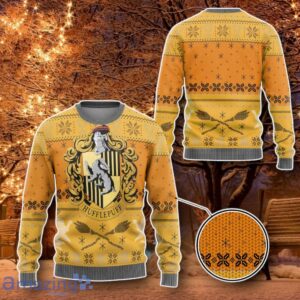 3D Hufflepuff Ugly Christmas Custom Ugly Sweater Special Gift For Loved Ones Product Photo 2