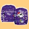 Abilene Christian Wildcats NCAA Snoopy and Woodstock Cute Personalized Number Christmas Ugly Sweater New Gift Limited Edition