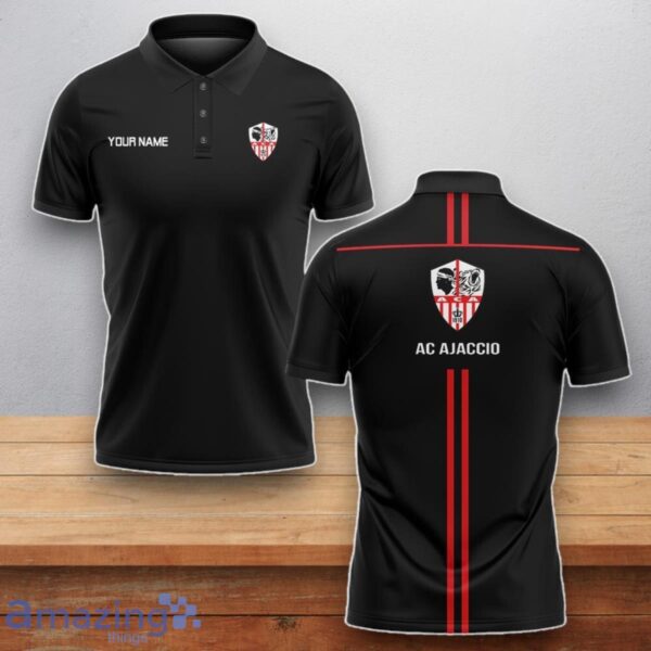 AC Ajaccio Polo Shirt Custom Name Best Gift For Men And Women Product Photo 1