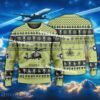 Aircraft Drawing AH-64 Apache AH64 US Army Christmas 3D Sweater Gift For Adult