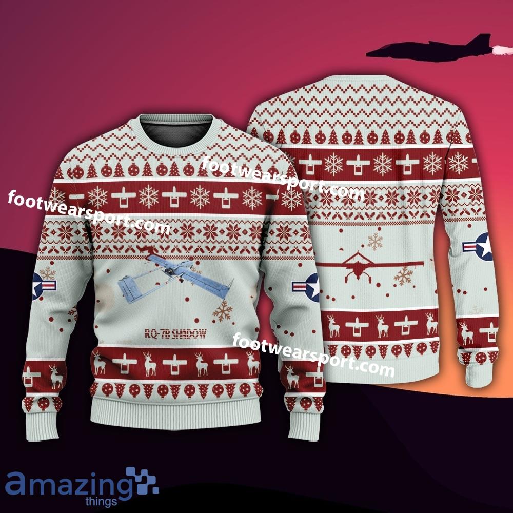 Aircraft Drawing RQ 7B RQ7B US Army Xmas Sweater Gift Christmas image Aircraft Drawing RQ-7B RQ7B US Army Xmas Sweater Gift Christmas Product Photo 1